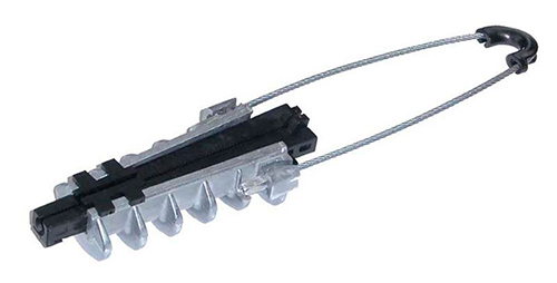 Зажимы анкерные МЗВА PA-1500 нагрузка - 15 кН, сечения проводника - 35-70 мм2, корпус - алюминий