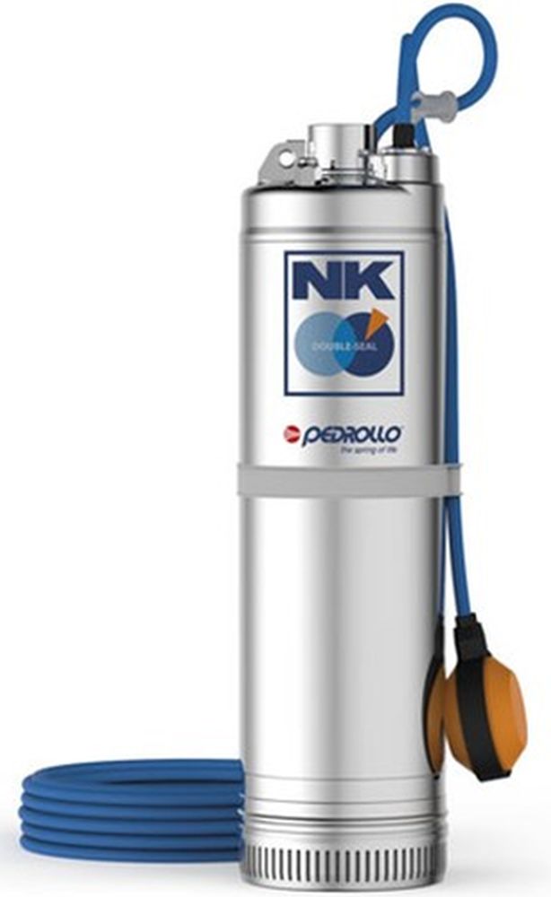 Насос колодезный Pedrollo NKm 2/3 GE, однофазный, погружной, многоступенчатый, с поплавковым выключателем