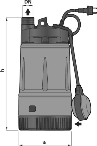 Насос колодезный Pedrollo TOP MULTI 2, погружной, с поплавковым выключателем, степень защиты - IP 68, класс изоляции - F