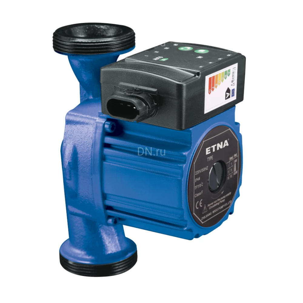 Насос циркуляционный ETNA ECP 25-6-130 поверхностный, корпус - чугун, мощность - 0.045кВт, напор - 6м, производительность - 58л/мин, 220В
