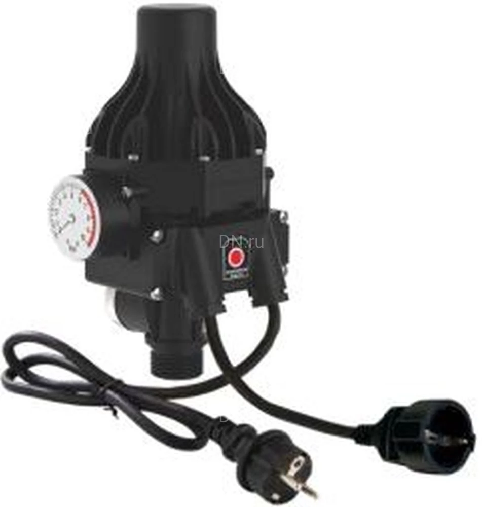 Регулятор давления Vodotok ЭДД-3-1.1кВт-С электронный, присоединение - G1″, стартовое давление - 1.5бар, максимальное давление - 10бар, кабель с вилкой, кабель с розеткой