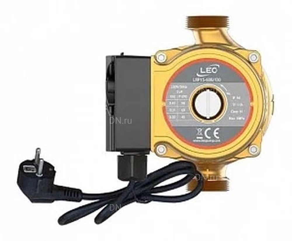 Насос циркуляционный LEO LRP15-50В/130 поверхностный, корпус - алюминий, мощность - 0.036кВт, напор - 3.7м, производительность - 28л/мин, 220В