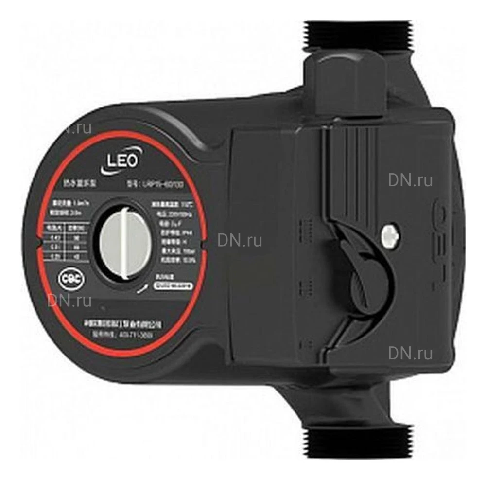 Насос циркуляционный LEO LRP32-60/180 поверхностный, корпус - алюминий, мощность - 0.041кВт, напор - 4.1м, производительность - 37л/мин, 220В