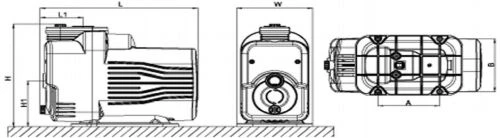 Насосная станция мини LEO MAC550 поверхностная, мощность - 0.5кВт, напор - 30м, производительность - 42л/мин, 220В