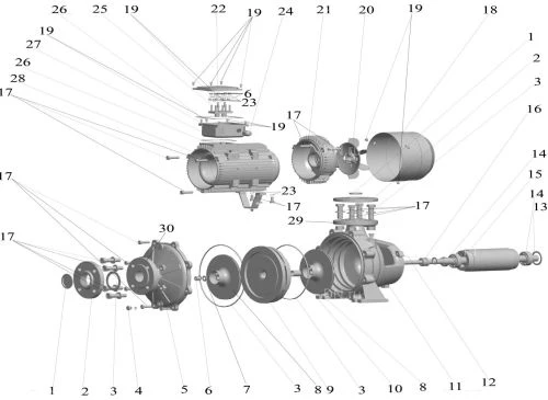 Насос центробежный LEO XST32-250/55 поверхностный, корпус - чугун, мощность - 5.5кВт, напор - 65м, производительность - 212л/мин, 380В
