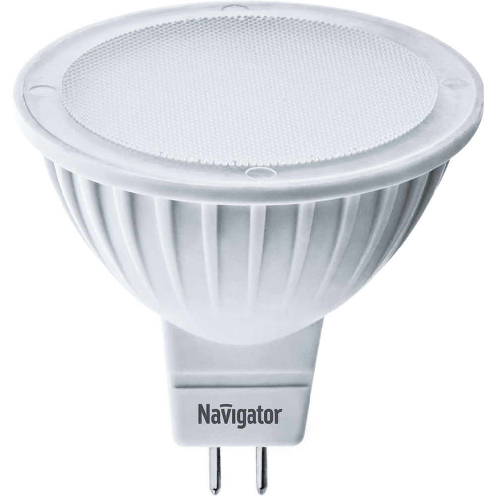 Лампа светодиодная NAVIGATOR NLL-MR16 матовая, мощность - 7 Вт, цоколь - GU5.3, световой поток - 560 лм, цветовая температура - 4000 K, форма - рефлектор