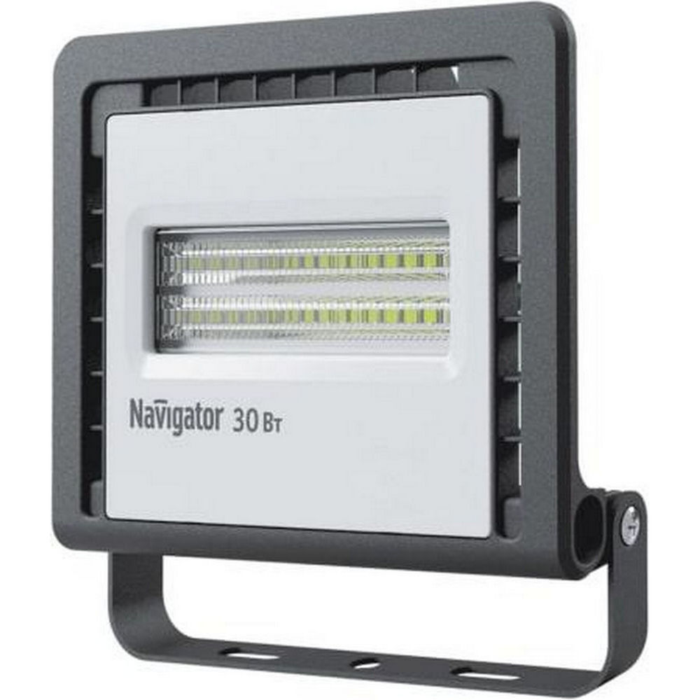 Прожектор светодиодный NAVIGATOR NFL-01 30 Вт, настенный, цветовая температура - 6500 К, световой поток - 2400 лм, IP65, материал корпуса - алюминий, цвет - черный