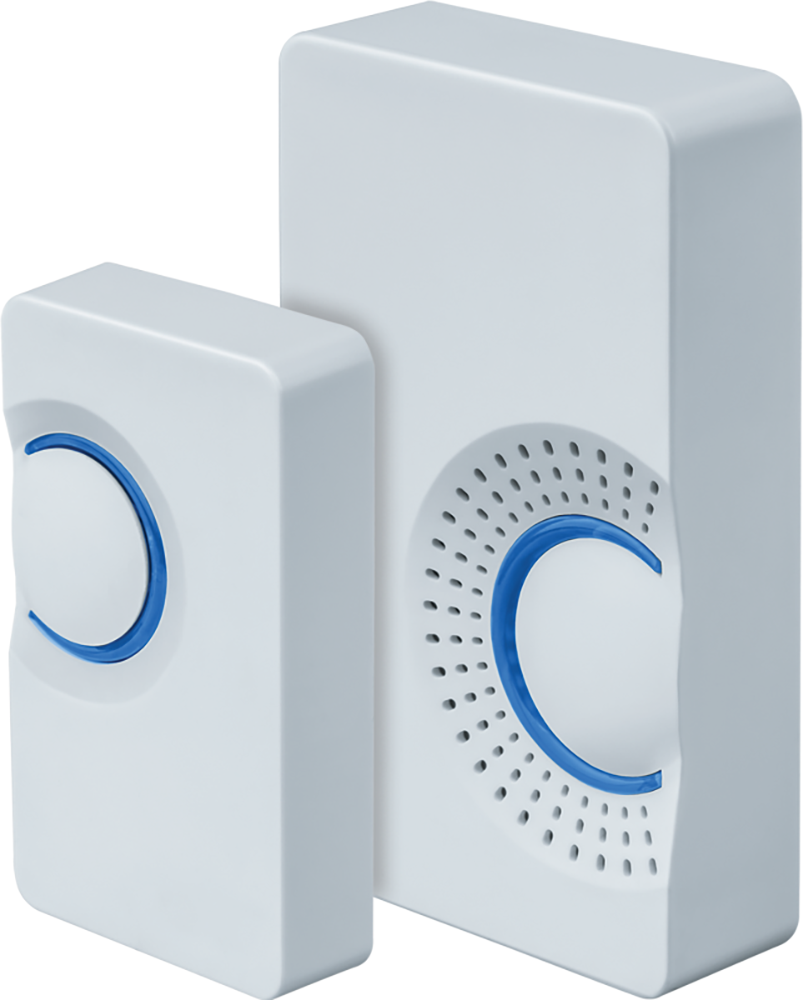 изображение Звонок беспроводной NAVIGATOR NDB-A DC03, 36 мелодий, цвет - белый, корпус - пластик, IP20, поверхностный монтаж (открытая установка)