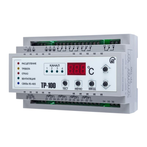 Реле температурные НовАтек-Электро ТР-100 3-10 А, 24-260 В, AC/DC, цифровые, 4 переключающих контактов