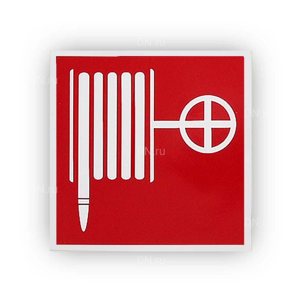 Знак НПО ПУЛЬС F02 «Пожарный кран» на самоклеящейся фотолюминесцентной пленке, 100х100мм