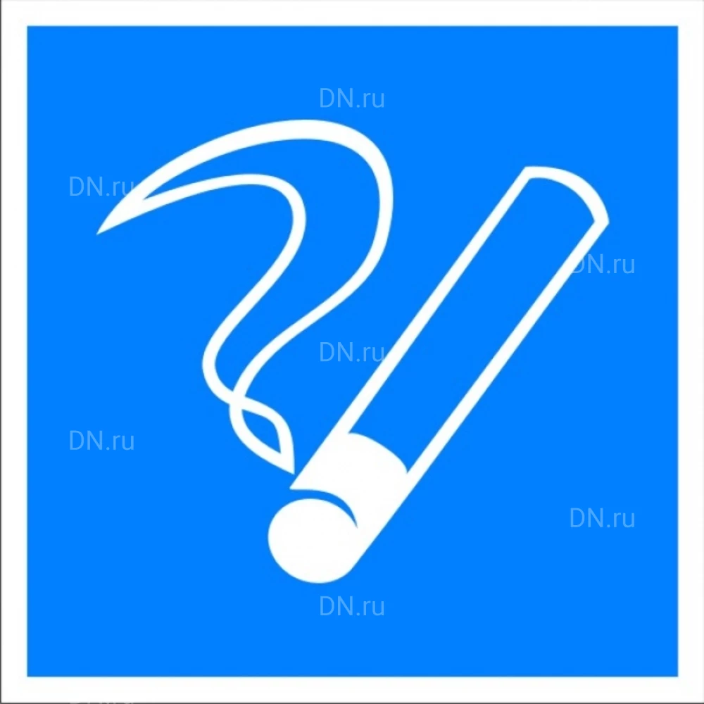 Знак НПО ПУЛЬС D03 «Место курения» на самоклеящейся не светящейся пленке, 200х200мм