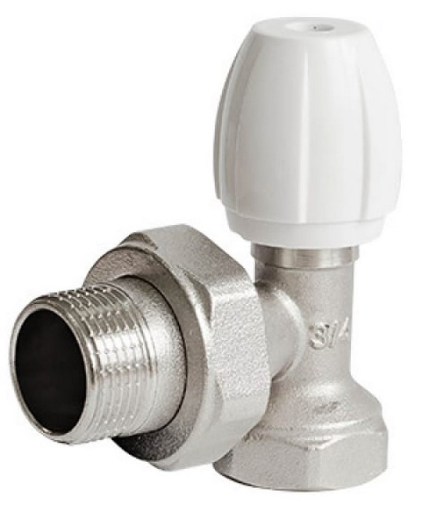 Клапан термостатический Ogint 1/2″ Ду15 Ру10 угловой настроечный, корпус - латунь, внутренняя резьба, уплотнение - EPDM