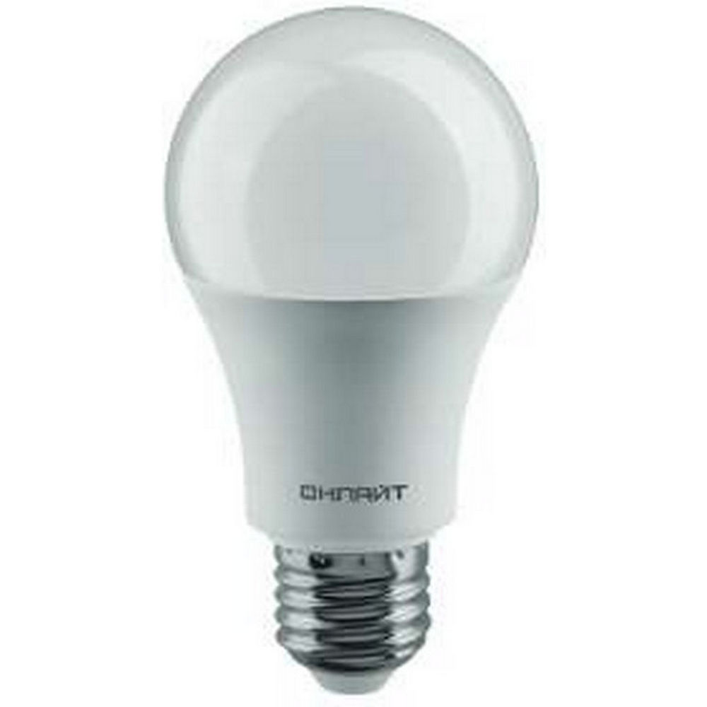 Лампа светодиодная ОНЛАЙТ OLL-A60 матовая, мощность - 25 Вт, цоколь - E27, световой поток - 2100 лм, цветовая температура - 4000 K, форма - грушевидная