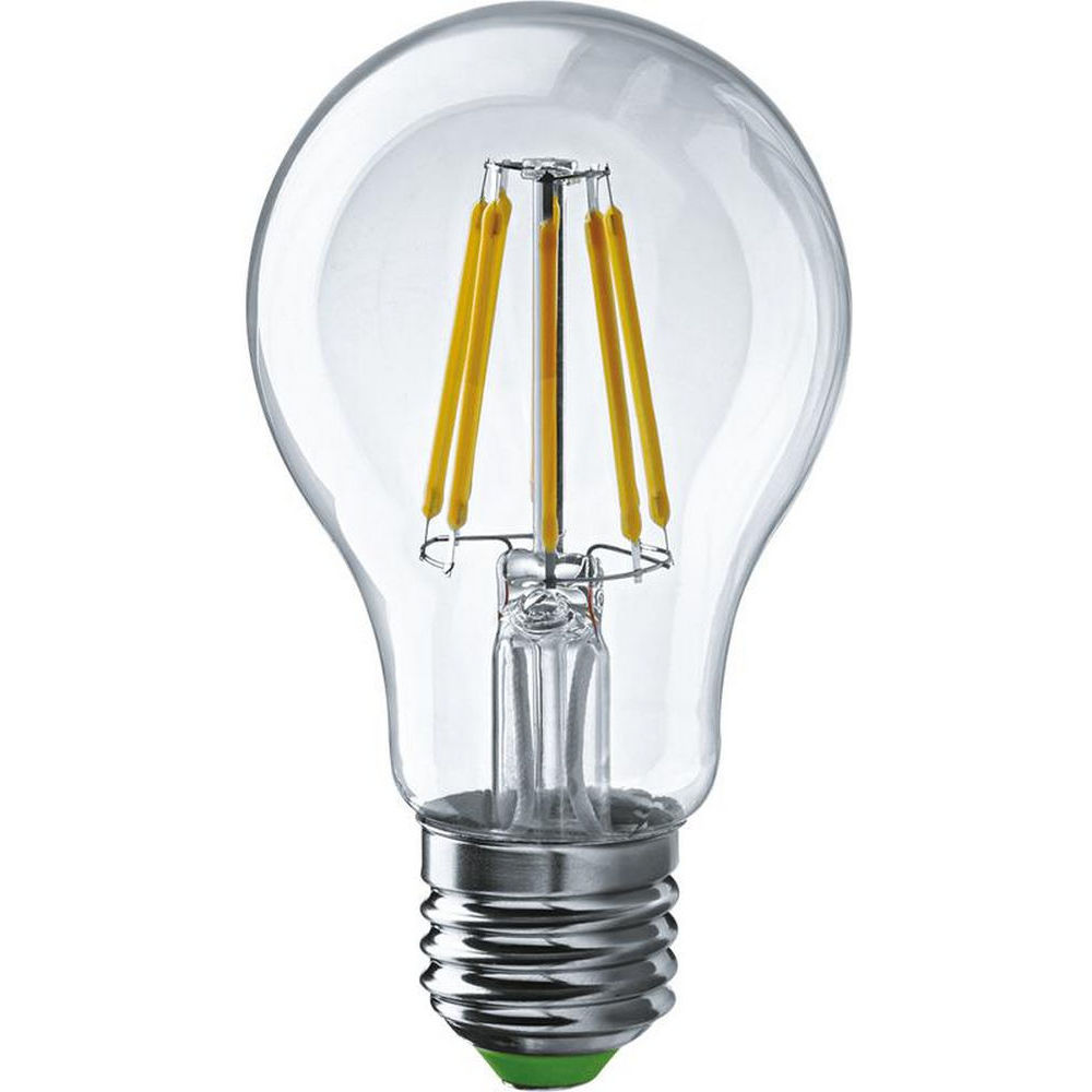 Лампа светодиодная ОНЛАЙТ OLL-F-A60 прозрачная, мощность - 13 Вт, цоколь - E27, световой поток - 1300 лм, цветовая температура - 2700 K, форма - грушевидная