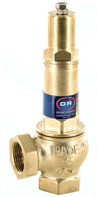 Клапан предохранительный OR 1832 Ду40 Ру16 муфтовый регулируемый угловой 0,5-16 бар