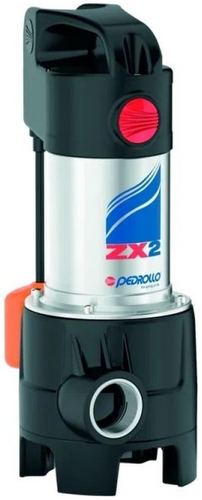 Насосы фекальные Pedrollo ZXm-GM погружные, мощность - 0.55 кВт, напор - 11.5-13 м, производительность - 320-400 л/мин, длина кабеля - 5 м, корпус - технополимер
