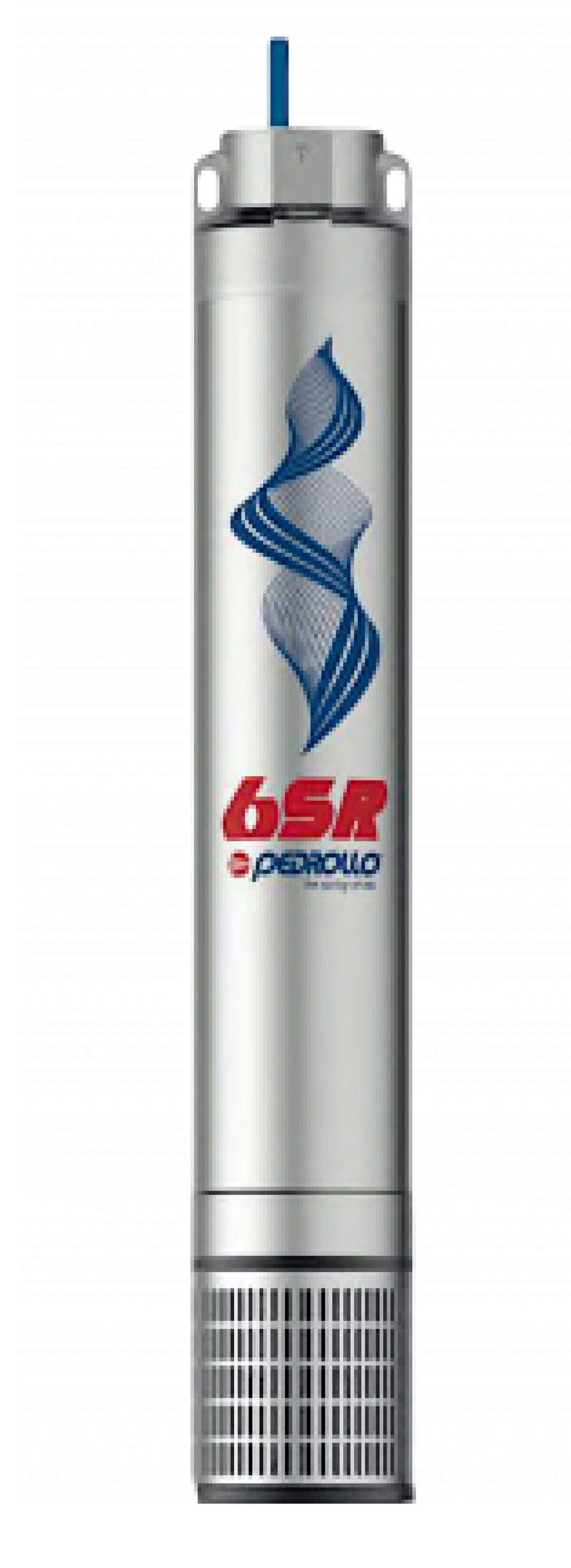Гидравлическая часть насоса Pedrollo 6SR 12/18 центробежного, производительность 12 м3/час, напор 250 м, мощность 9.2 кВт, напряжение трехфазной сети 380В