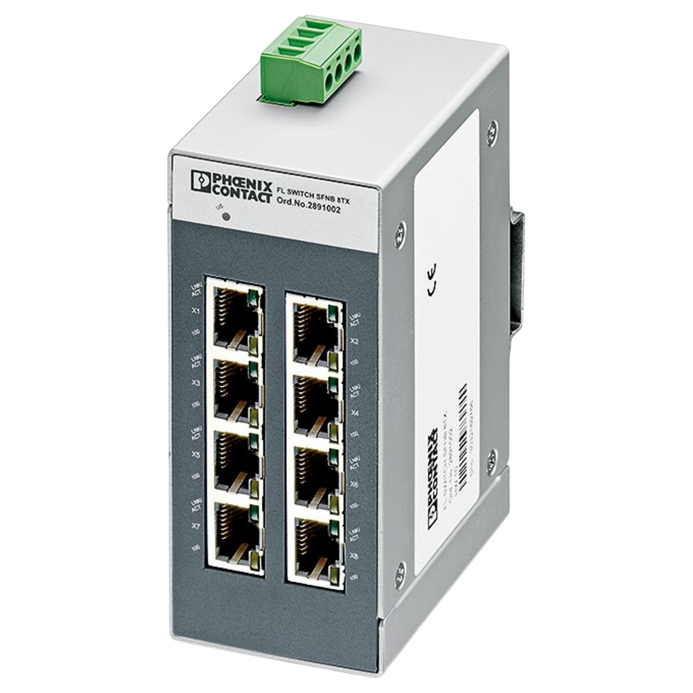 Коммутатор Phoenix Contact FL SWITCH SFNB 8TX 8 портов, промышленный, неуправляемый, 10/100 Мбит/с, разъем RJ45