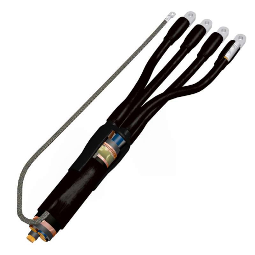 Муфты кабельные Подольский ЗЭМИ 4ПКВНтпБ-в концевые, количество жил - 4, сечение жил 10-240 мм2, напряжение 1кВ, с наконечниками