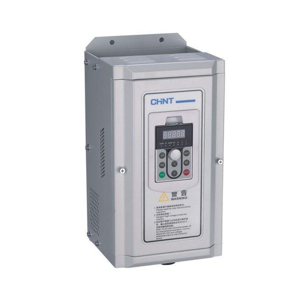 Преобразователь частоты CHINT NVF2G-15/TS4 усовершенствованная конструкция, общий тип, мощность двигателя - 15кВт, количество фаз - 3, напряжение питания - 380 В