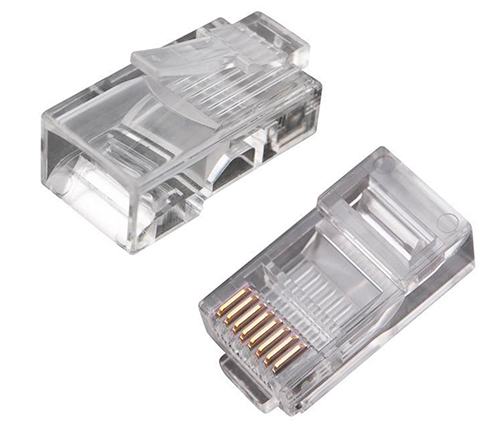 Разъемы PROCONNECT RJ45 (8P8C) UTP неэкранированные для кабелей категории 5E, корпус - пластик, цвет - прозрачный
