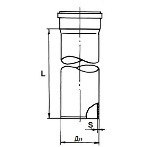 Трубы полипропиленовые ПП Расал Дн110х3.2мм, длиной 4-6м, для наружного монтажа
