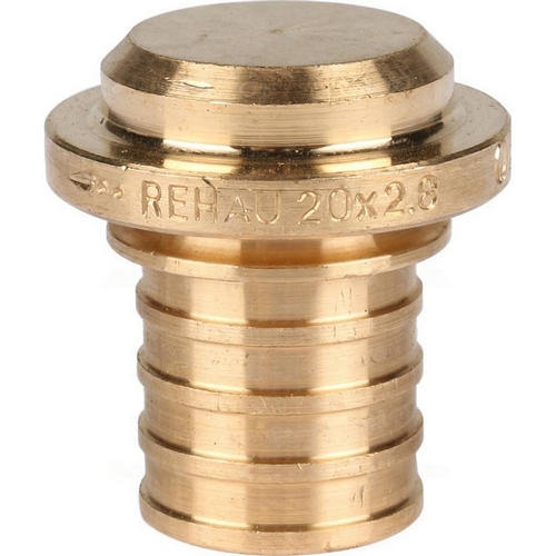 Заглушки аксиальные Rehau Rautitan RX+ для труб из сшитого полиэтилена, корпус - бронза
