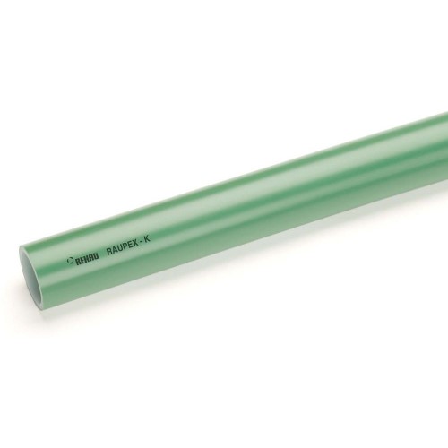 Трубы из сшитого полиэтилена REHAU Raupex K SDR 11 для промышленности, цвет зеленый