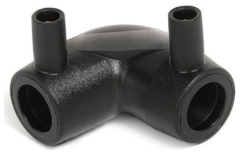 Угольники электросварные REHAU RAUPEX Дн40-160 Ру16 угол - 90°, корпус - полиэтилен для труб из сшитого полиэтилена, цвет - черный