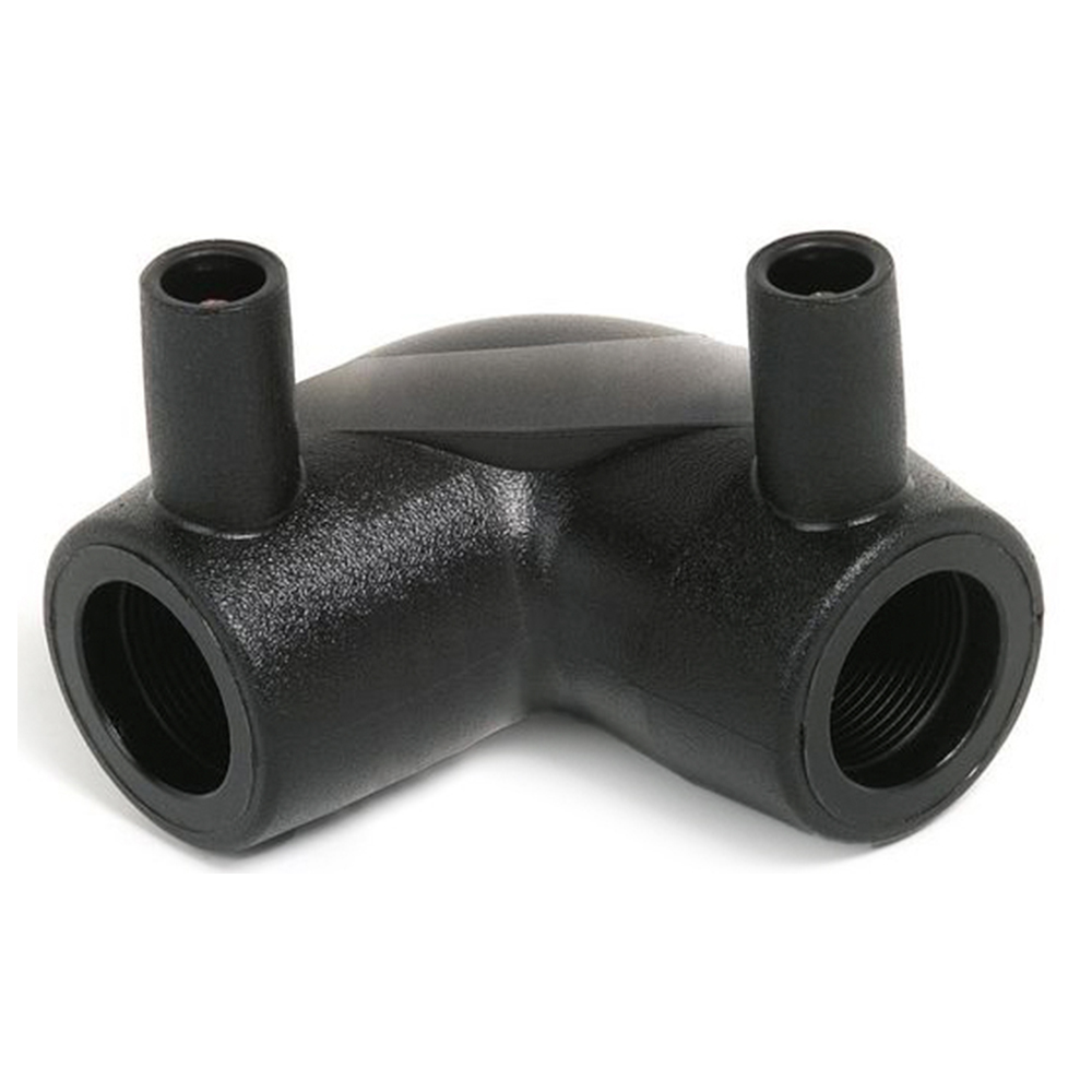 Угольник электросварной REHAU RAUPEX Дн90 Ру16 угол - 90°, корпус - полиэтилен для труб из сшитого полиэтилена, цвет - черный
