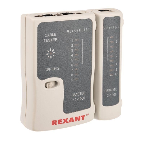 Тестеры REXANT HT-C004 кабеля RJ45+RJ11