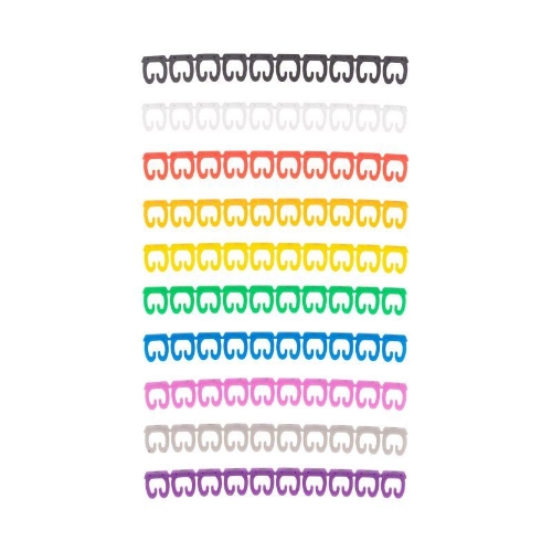 Комплекты маркеров REXANT символы «0-9» разноцветные