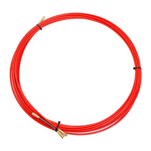 Протяжки кабельные REXANT 5-50 м стеклопруток, диаметр - 3.5 мм, в бухте, цвет - красный