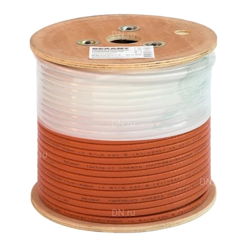 Кабели нагревательные REXANT HTM саморегулирующиеся, тепловая мощность - 10Вт/м, длина - 100м, цвет - оранжевый, 220В