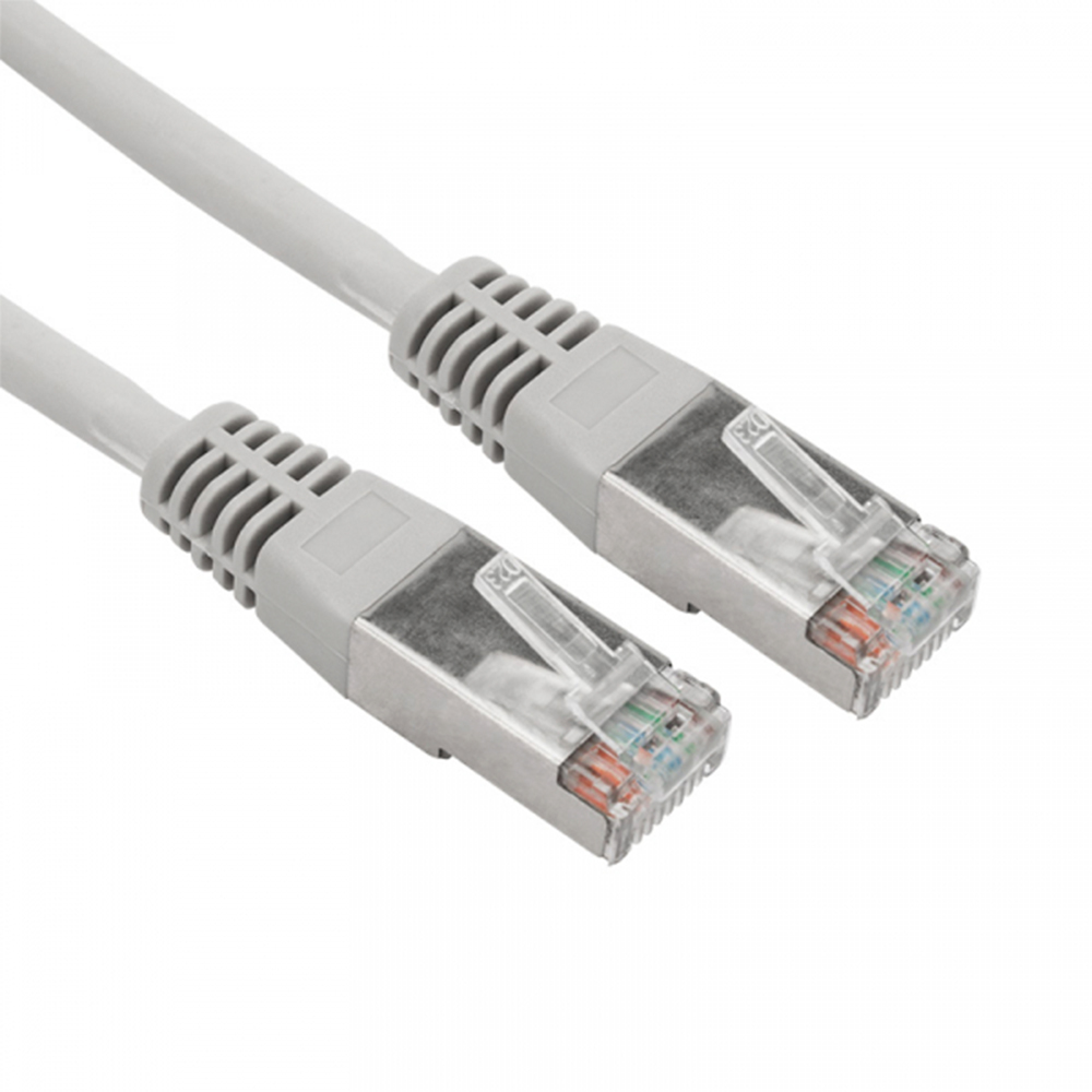 Патч-корд REXANT FTP 24AWG экранированный, длина кабеля - 3 м, категория - 5Е, тип разъема - RJ-45, материал оболочки - LSZH, цвет - серый