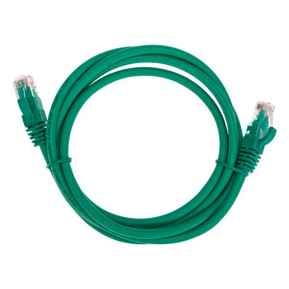 Патч-корд REXANT U/UTP 26AWG длина кабеля - 1.5 м, категория - 6, тип разъема - RJ-45, материал оболочки - LSZH, цвет - зеленый