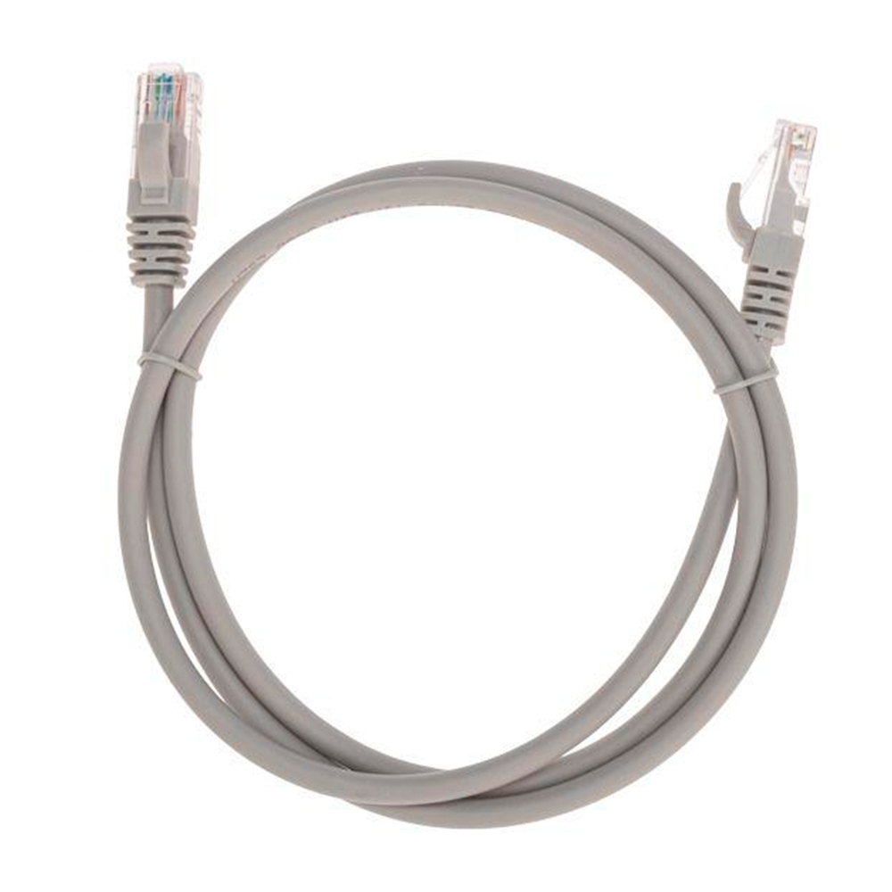 Патч-корд REXANT U/UTP 26AWG длина кабеля - 1 м, категория - 6, тип разъема - RJ-45, материал оболочки - LSZH, цвет - серый