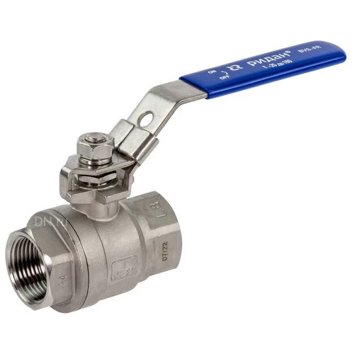 Краны шаровые Ридан BVS-FR 1/4″-3″ Ду8-80 Ру63 полнопроходные, двухходовые, нержавеющая сталь ASTM A 351-CF8M, внутренняя резьба, рукоятка