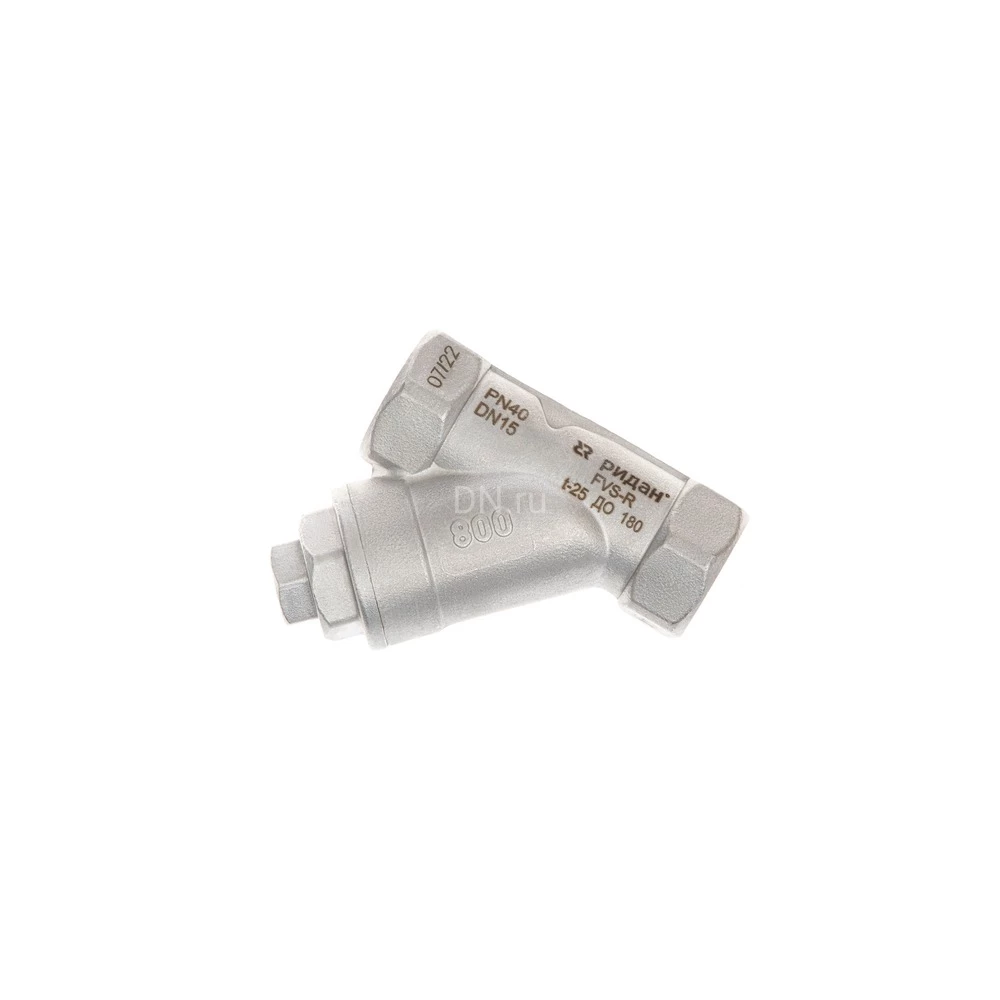 Фильтр сетчатый Ридан FVS-R 3/4″ Ду20 Ру40 внутренняя резьба, корпус - нержавеющая сталь