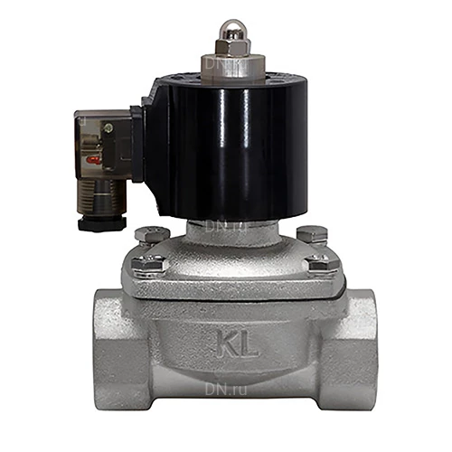 Клапаны электромагнитные Росма СК-22-В G1/2-2 Ду15-50 Ру7 корпус - нержавеющая сталь 08Х18Н10, нормально-открытые, прямого действия, мембрана - Viton, с катушкой 24В