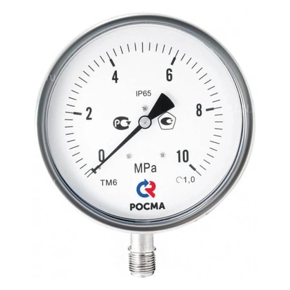 Мановакуумметр Росма ТМВ-621Р.00 (-0.1-0.15МПа) M20x1.5 1.0 коррозионностойкий виброустойчивый (готовый к гидрозаполнению) 160мм, тип - ТМВ-621Р, радиальное присоединение, -0.1-0.15МПа, резьба M20x1.5, класс точности 1.0