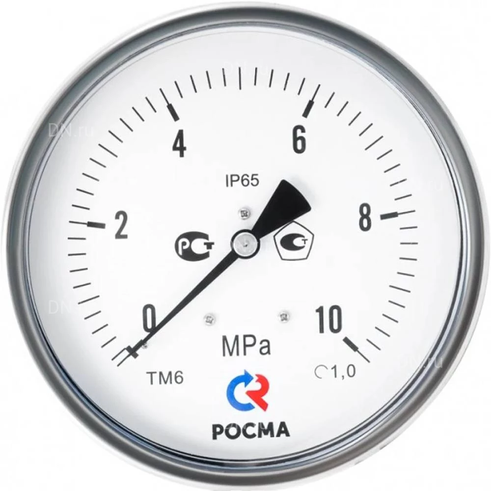 Вакуумметр Росма ТВ-621Р (-0.1-0МПа) NPT1/2 1.0 коррозионностойкий виброустойчивый (готовый к гидрозаполнению) 150мм, тип - ТВ-621Р, радиальное присоединение, -0.1-0МПа, резьба NPT1/2, класс точности 1.0