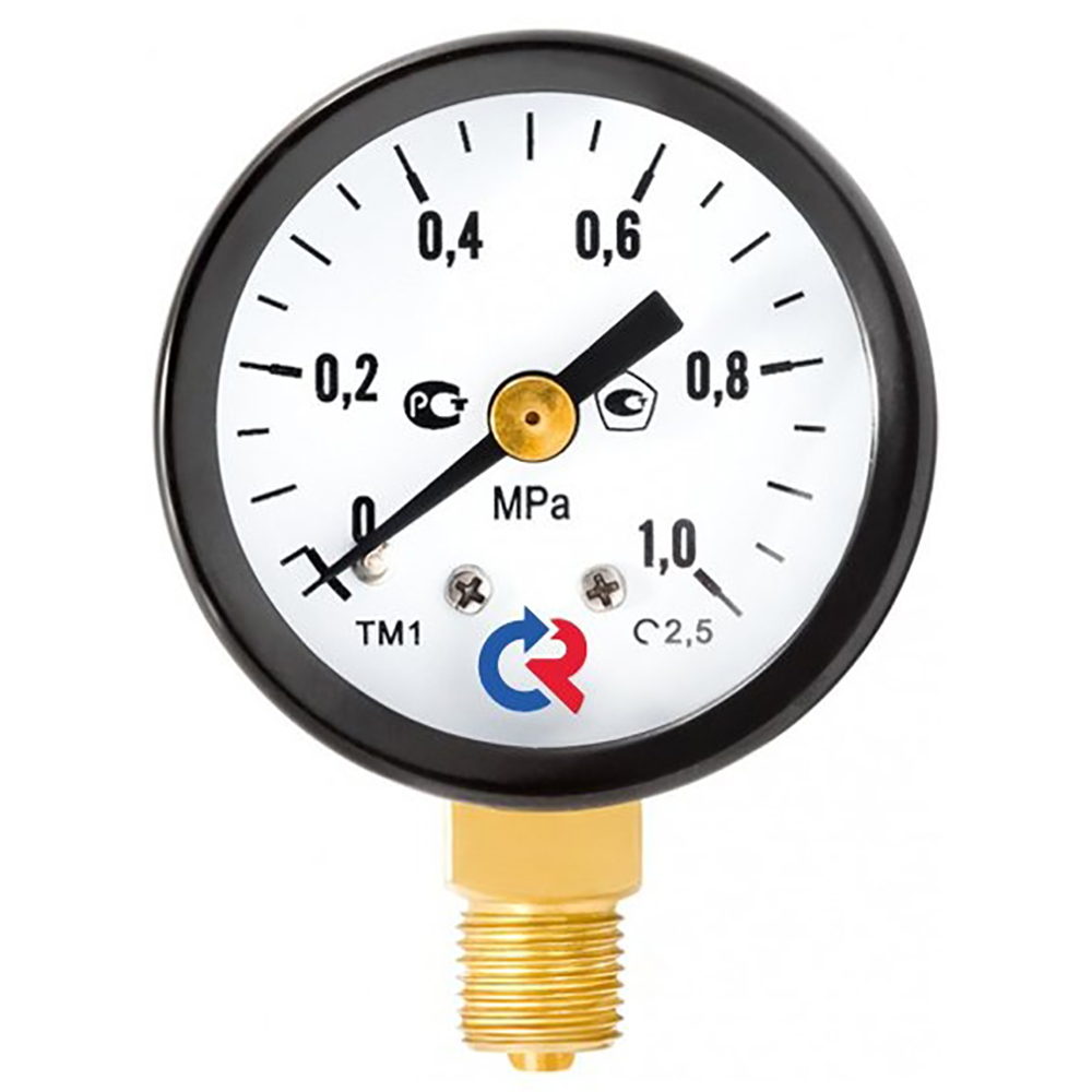 Манометр Росма ТМ-110Р.00 (0-160кгс/см2) M10x1 2.5 общетехнический 40 мм, тип - ТМ-110Р.00, радиальное присоединение 0-160кгс/см2, резьба M10x1, класс точности 2.5