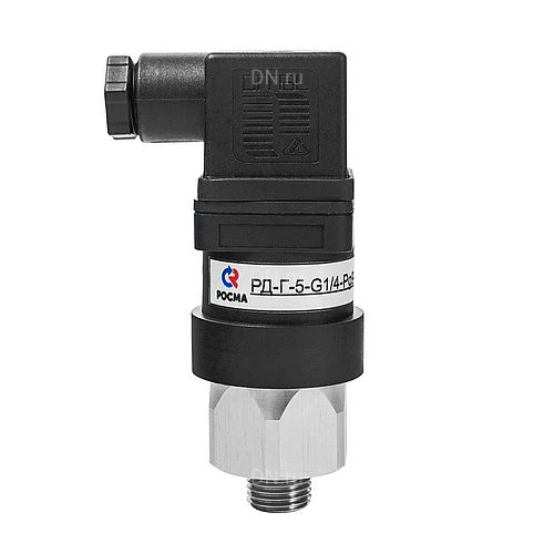 Реле давления Росма РД-Г-5 наружная резьба G1/4-G1/2, мембрана - NBR/HNBR, разъем Pg9, на повышение/понижение давления
