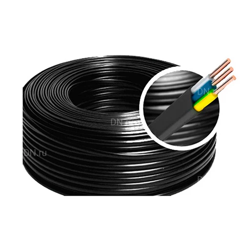 Кабели Россия ВВГ-Пнг(А)-FRLS, количество жил - 2-3, напряжение - 660В, сечение - 1.5-2.5мм2, материал изоляции - ПВХ пластикат, цвет - черный