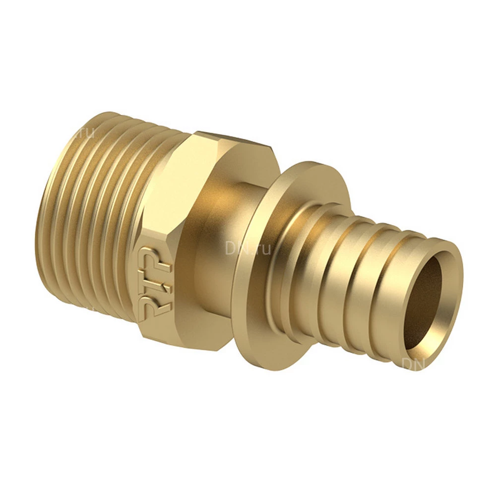 Муфта аксиальная РосТурПласт Дн25x3/4″ Ру16 для труб PEX, наружная резьба