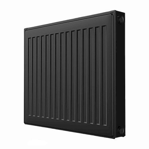 Радиаторы панельные Royal Thermo COMPACT C11-500 Noir Sable 0.478-3.588 кВт настенные, длина 400 – 3000 мм, присоединение резьбовое - 1/2″, подключение - боковое, универсальное, стальные, цвет – черный