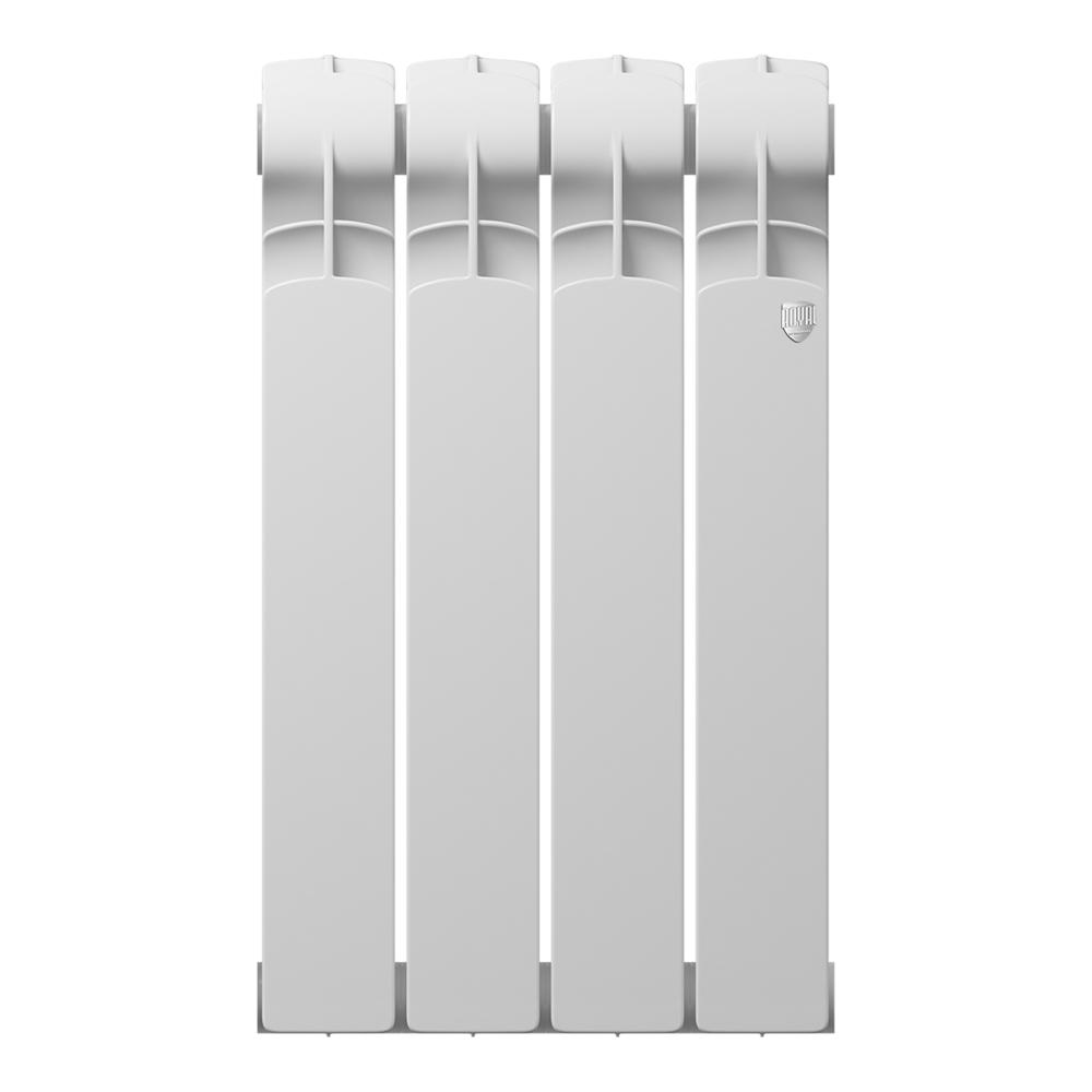 Радиатор биметаллический Royal Thermo Indigo Super+ 500 12 секций, площадь помещения до 21 м2, боковое подключение, настенный, белый