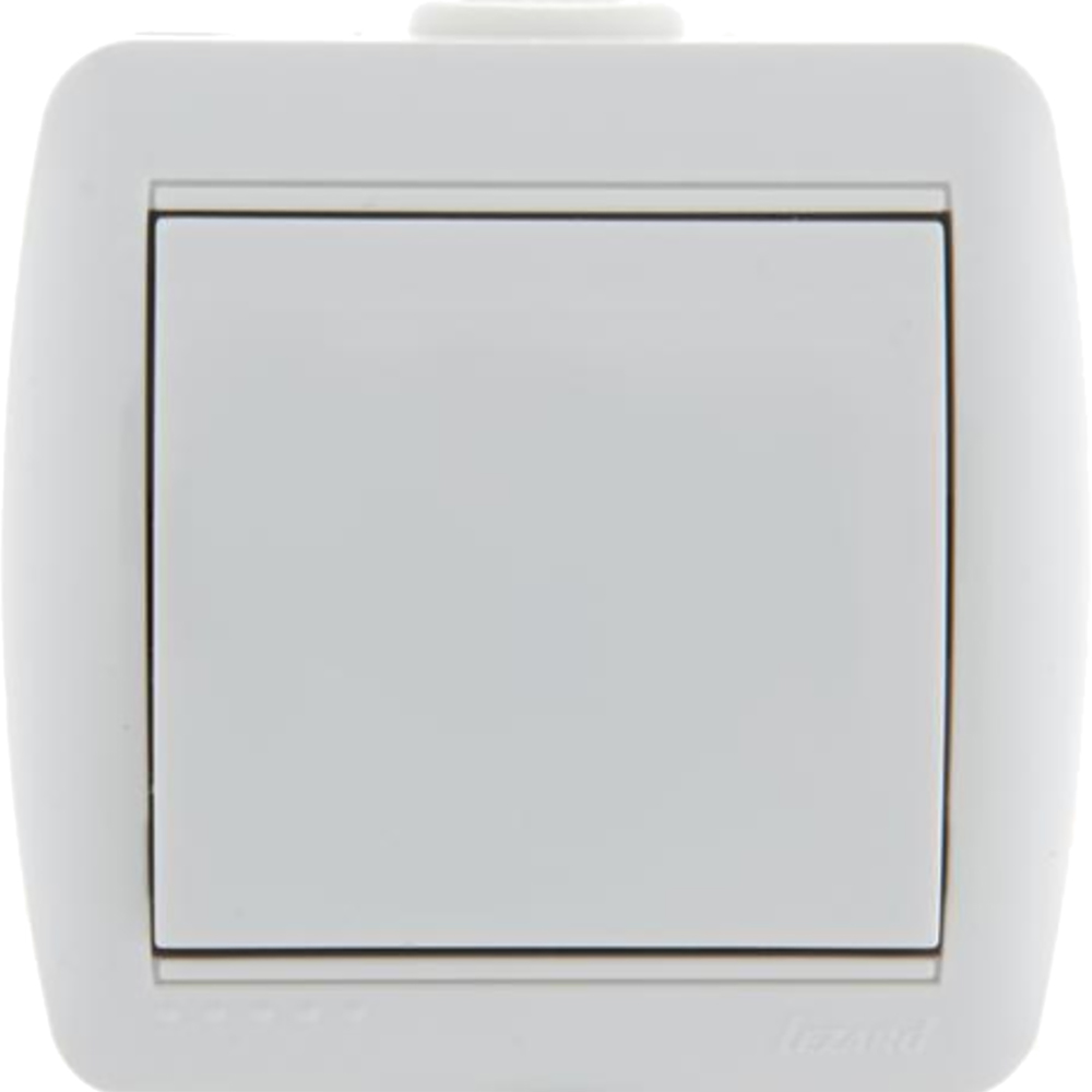 Выключатель одноклавишный LEZARD ОП Nata 10А, IP20, цвет - белый