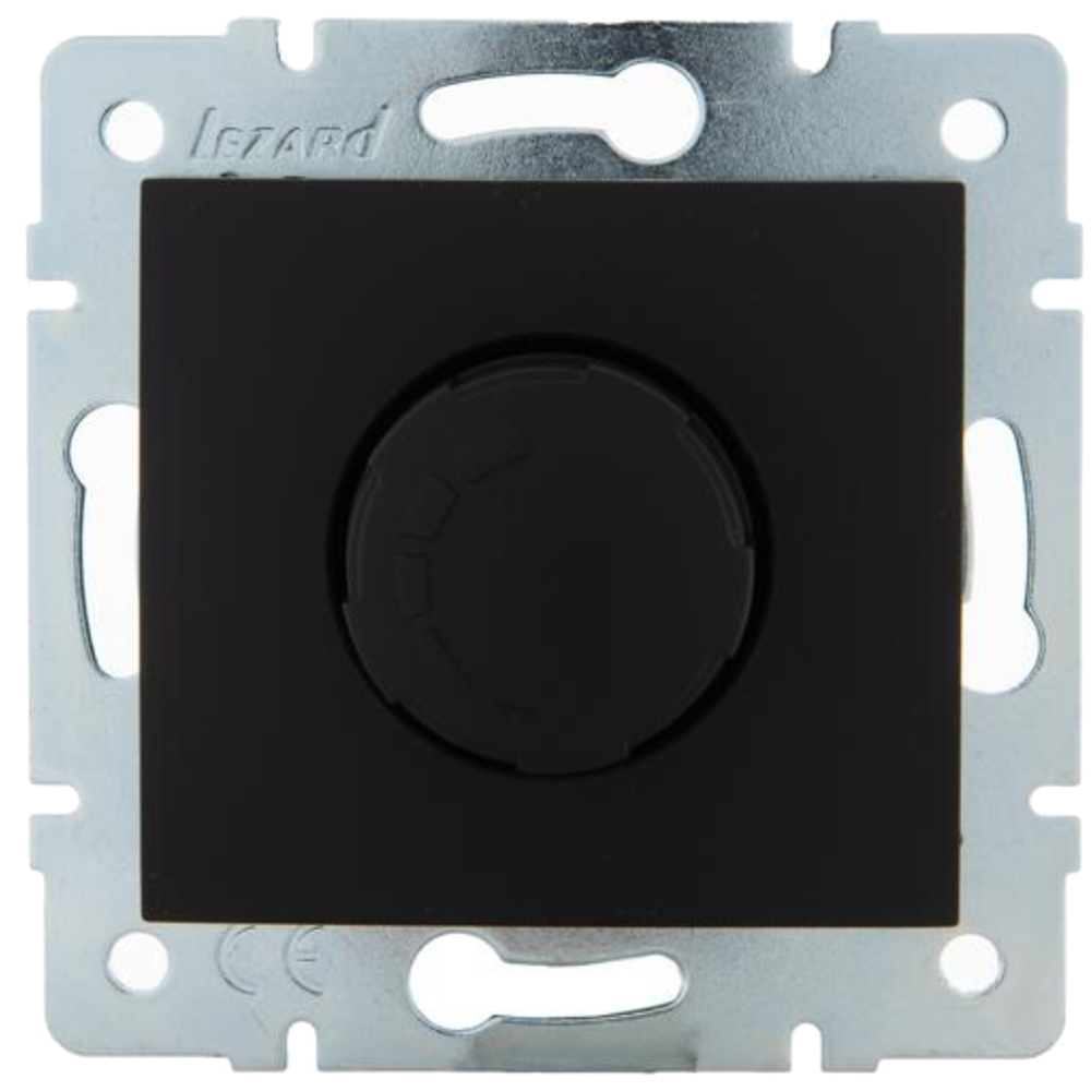 Механизм светорегулятора LEZARD Karina 800Вт скрытой установки, цвет - черный бархат